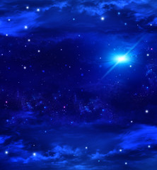 Night sky with  stars