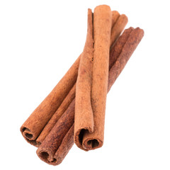 cinnamon stick spice isolated on white background closeup