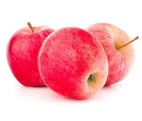 Red apple isolated on white background cutout