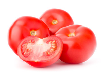 Tomato vegetable isolated on white background cutout