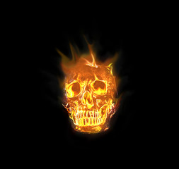 skull  flames Fire effect