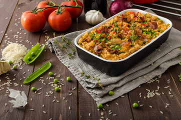 Cajun chicken with rice