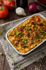 Cajun chicken with rice