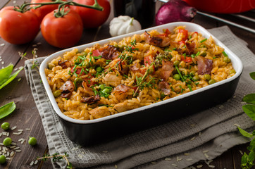 Cajun chicken with rice