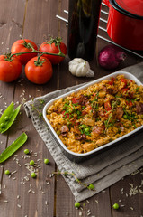 Cajun chicken with rice