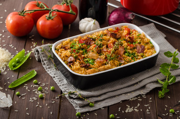 Cajun chicken with rice