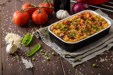 Cajun chicken with rice