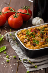 Cajun chicken with rice