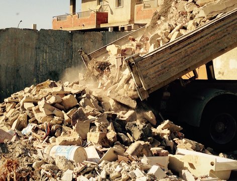 scarico materiali edili