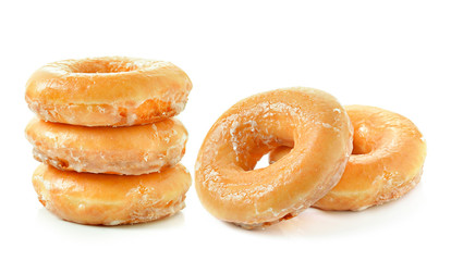 Donuts on a white background