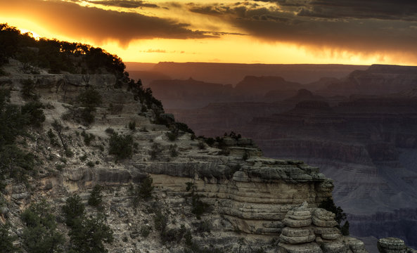 Evening light in Grand Canyon, Arizona, USA