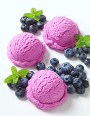 Blueberry ice cream