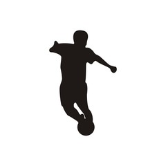 Fototapeta na wymiar Soccer silhouette