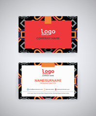 Vector modern  business card and background template..