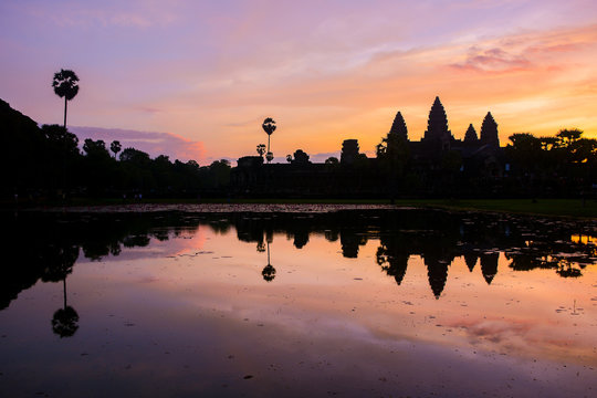 Angkor Wat at sunrise, Siem Reap, Cambodia