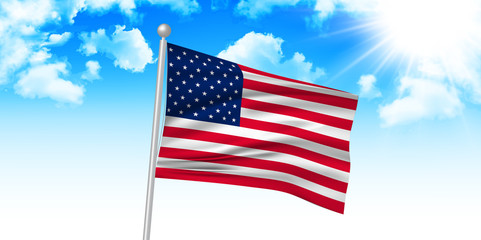 アメリカ　USA　 国旗