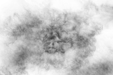 Textured Smoke, Abstract black and white