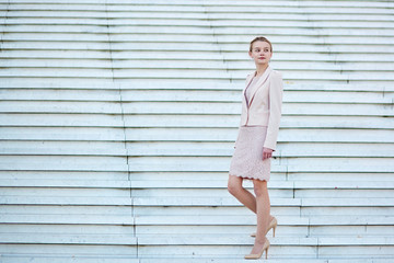 Fototapeta premium Beautiful young self confident business woman