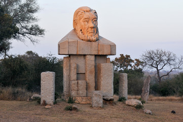 Fototapeta premium Paul Kruger Statue - Kruger National Park, South Africa