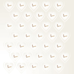 love background with heart vector 