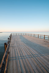 Wooden jetty