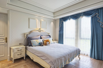 luxury bed room interior and decoration