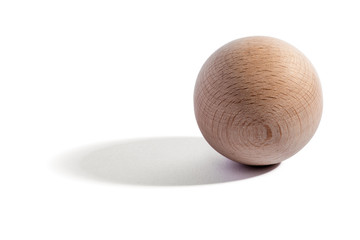 Plain wooden sphere