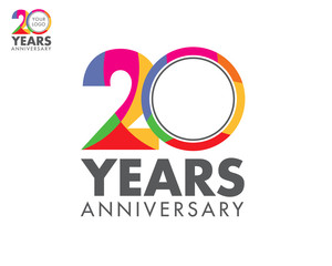 colorfull anniversary logo 20