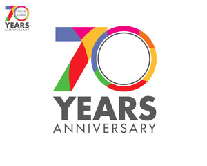colorfull anniversary logo 70
