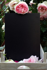 Rosengartenschild zum Selbstbeschriften