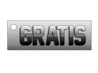 gratis / scritta 