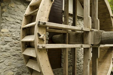 Cercles muraux Moulins moulin à eau roue bois