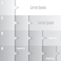 Obraz premium Modern infographics options banner.