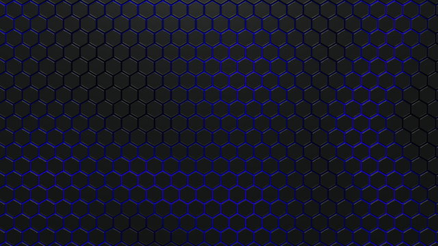 3d alive texture of a honeycomb