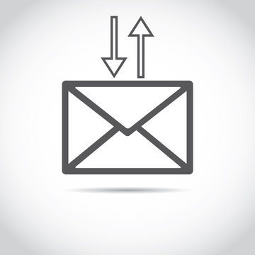 Postal envelope sign. e-mail symbol . icon envelope.