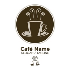 Coffee Cafe logo icon vector