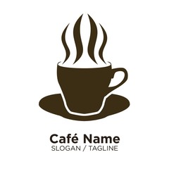 Coffee Cafe logo icon vector