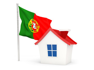 House with flag of portugal