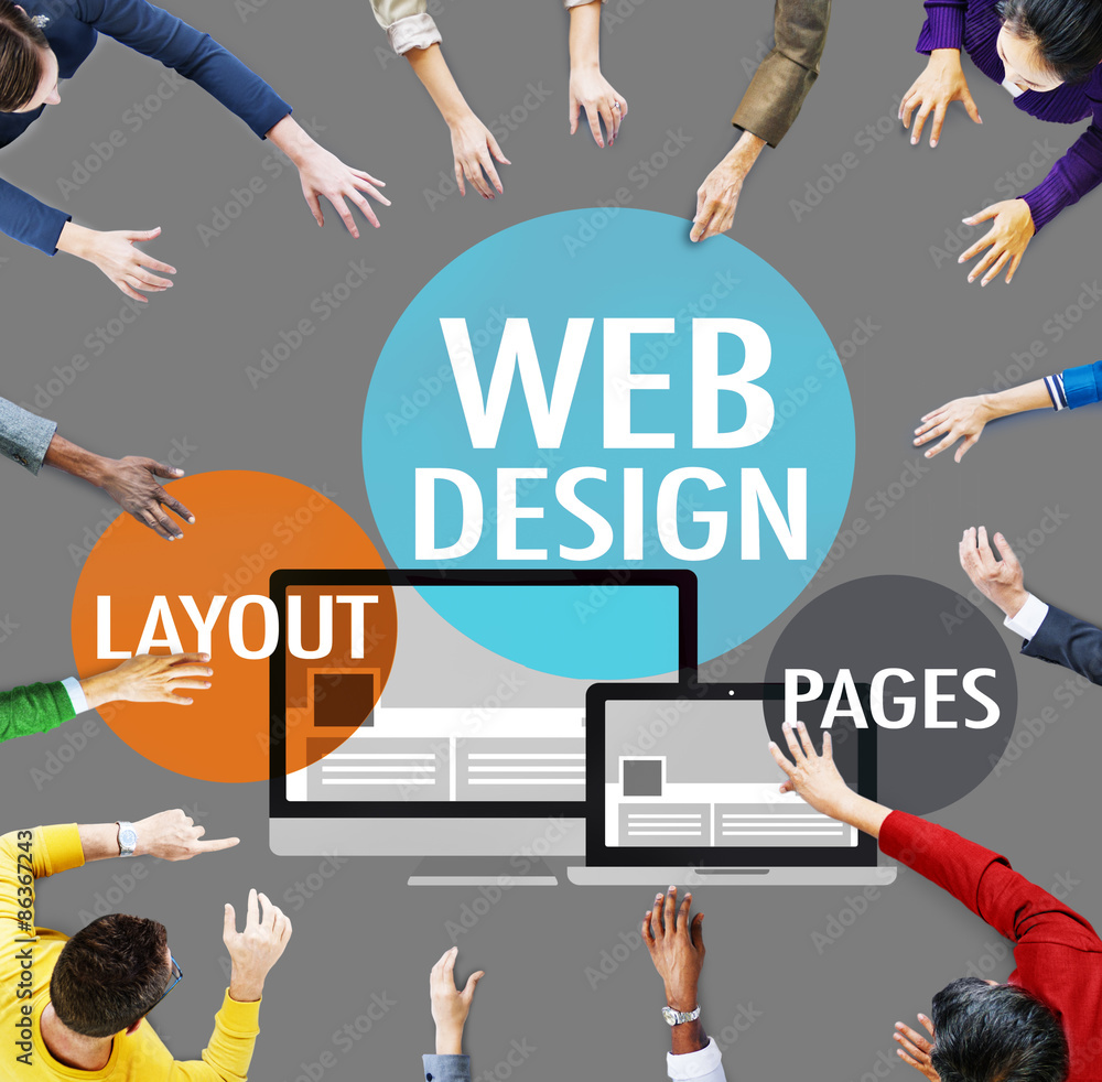 Poster Web Design Content Creative Website Responsive Concept