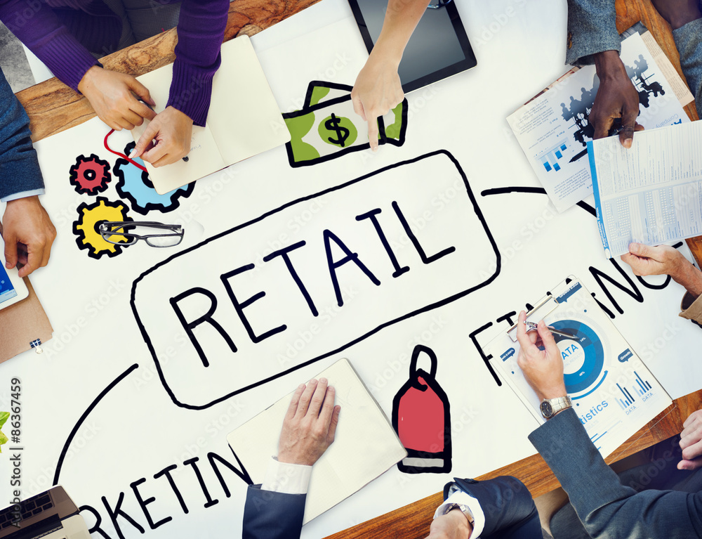 Sticker retail e-commerce marketing investing consumer concept - Stickers