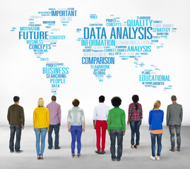 Data Analysis Analytics Comparison Information Networking Concep