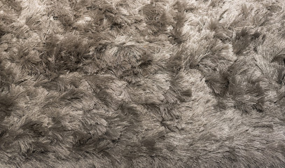 Silver Shagpile Carpet