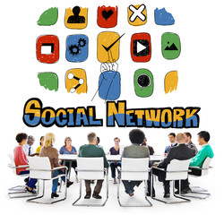 Social Network Social Media Internet Web Online Concept