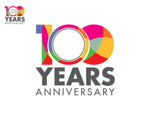 colorfull anniversary logo 100b