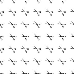 Shears seamless pattern. Vector