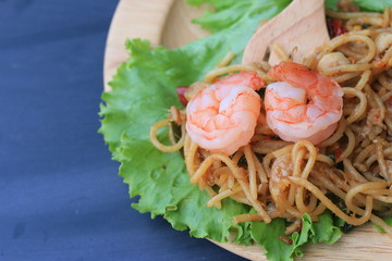 Shrimp spaghetti