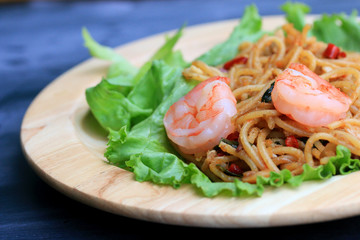 Shrimp spaghetti