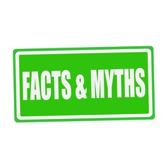 FACTS & MYTHS white stamp text on green