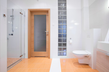 Fototapeta na wymiar Beauty clean toilet interior