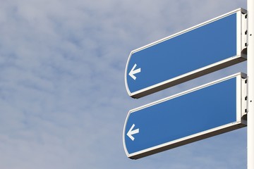 blanko Pfeilwegweiser